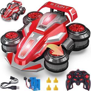 4WD Remote Control Car 360° Spins RC Stunt Car with Lights&Music,Best Birthday Gifts Toys for 6 7 8 9 10 11 12 Year Old Boys