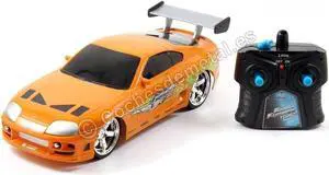 Jada Toys Fast & Furious RC 1995 Toyota Supra Vehicle (1/16 Scale), Orange