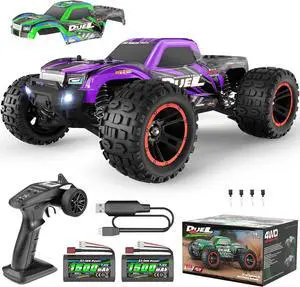 HAIBOXING RC Cars, 1:14 Hobby Fast Remote Control Cars for Adults, 39km/h High-Speed 4x4 Off-Road RC Truck RC Monster Truck Waterproof Crawler Racing Buggy 2 Batteries for Boys, Kids