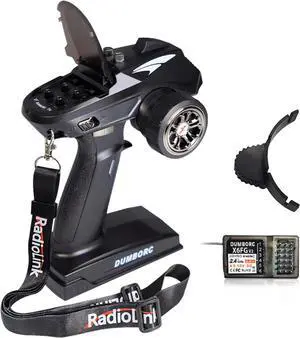 DUMBORC X6 2.4GHz 6CH RC Radio Transmitter and Receiver X6FG(Built-in Gyro) with Fail-Safe & Low Voltage Alarm Function for Rc Vehicle Car Boat Tank Model Parts Remote Controller