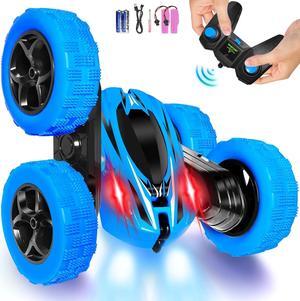 FREE TO FLY Remote Control Car Boys Toys: 360 Flip Rc Cars 2.4Ghz Double-Sided Rotating Stunt Car 6 7 8 9 10 11 12 Year Old Kids Girls Outdoor Indoor