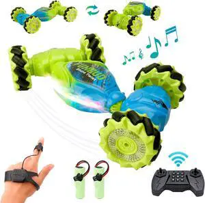 Gesture Sensing RC Stunt Car Toys - Best Christmas Birthday Gifts for 6 7 8 9 10 11 12 Year Old Boys, Remote Control 4WD Off Road Transform Vehicle, Kids Cool Present Ideas, 2.4Ghz