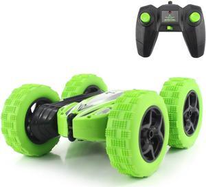 Fisca RC Car Remote Control Stunt Car, 4WD Monster Truck Double Sided Rotating Tumbling - 2.4GHz High Speed Rock Crawler Vehicle with Headlights for Kids Age 4, 5, 6, 7, 8, 9-12 Year Old