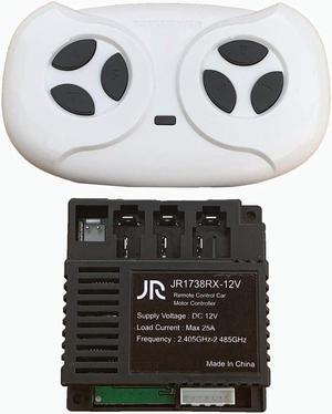 JR1738RX-12V Kids Powered Ride on car 2.4G Bluetooth Remote Control and Receiver Kit Controller Control Box Accessories for Children Electric Ride On Car Replacement Parts