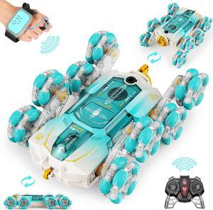 8WD Gesture Sensing RC Stunt Cars - Gifts for Boys Girls 8-12 Year Old 8 wheels Remote Control Transform 2.4Ghz Hand Controlled Drift Car Birthday Toys Gifts Ideas for Kids Age 8 9 10 11 12+ yr