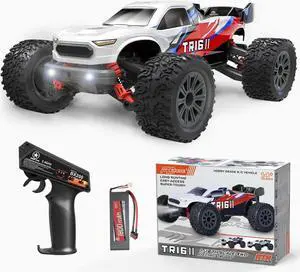 STREETSTAR 1/16 Scale All Terrain RC Car, 40KPH High Speed 4WD Electric Vehicle with 2.4 GHz Remote Control, Waterproof, 1800mAh Li-Po, 30+ Min Playtime - TR-16 Red.