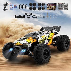 Brushless RC Cars for Adults Boys, Max 75 KPH Fast RC Truck, 4WD All Terrain Remote Control Car with 60 Min Runtime, 1:16 Offroad RC Monster Truck with Metal Parts & 3 Batteries