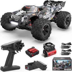 BEZGAR HP163S Fast RC Cars for Adults MAX 68KPH | 1/16 Scale Brushless RC Trucks 4x4 Offroad Waterproof | Hobby Grade High Speed Monster Truck | All Terrain Electric Remote Control Car for Boys