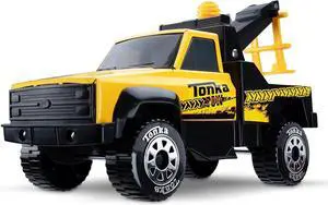 Tonka Steel Classics, Tow Truck - Made with Steel & Sturdy Plastic, Yellow Toy Construction Truck, Boys and Girls, Kids, Toddlers, Ages 3+