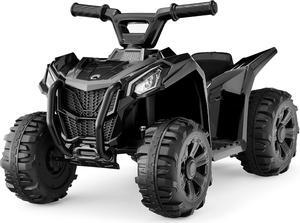Best Choice Products 6V Kids Ride On Toy, 4-Wheeler Quad ATV Play Car w/ 1.8MPH Max Speed, Treaded Tires, Rubber Handles, Push-Button Accelerator - Black