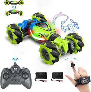 Gesture RC Car for Boys Girls 6-12 Year 4WD Remote Control Car 360° Rotate Off-Road Drift Hand Controlled Twist Cars with Light Music for Kids Toy Birthday Xmas Gift