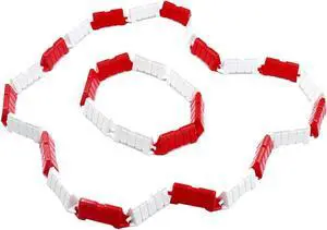 Hobby Fans 120 Pieces RC Car Racing Track Drift Runway Drift Field Fence for 1/14 1/16 1/18 1/24 1/28 Mini RC Car (Red+White)