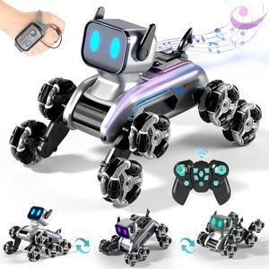 8WD Remote Control Car for Boys Toys Age 4-6, Gesture Sensing Stunt Rc Cars Dog for Kids 8-10, RC Car for Boys 5-7,Boys Birthday Gifts 8-12