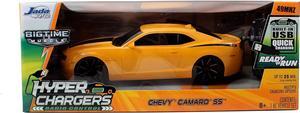 Jada Toys HyperChargers 2010 Chevy Camaro SS BTM Remote Controlled Vehicle (1:16), Yellow