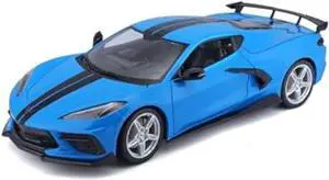 Maisto 1:18 Special Edition 2020 Chev Corvette Stingray Z51 (High-Wing) Blue