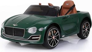SEHOMY Kids Ride on car with Remote Control 12V, Bentley Style Electric Car Kids Battery Powered Motorized Vehicles with Seat, 2 Speed, LED Lights, MP3, Music, Horn, TF Card, USB Port, Green