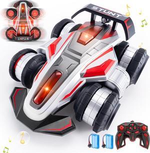 Remote Control Stunt Car, 360° Spin Drift rc Cars,Transforming RC Car with Lights and Music, Upright Walking RC Cars Toys are Suitable as Birthday Gifts for Boys and Girls Aged 6-14