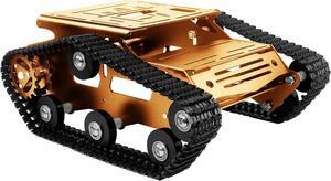 Smart Robot Car Tank Chassis Kit Aluminum Alloy Big Platform with 2WD Motors for uno/Raspberry Pi DIY Remote Control Robot Car Tools- Upgraded Version