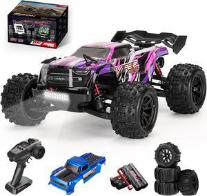 1/16 Scale Brushless RC Buggy for Adults, High Speed Fast Up to 37 MPH Remote Control Off-Road RC Car, 4X4 RTR All Terrains RC Truck, Hobby RC Electric Vehicle Car for Snow,Sand & Mud(S909)