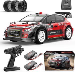MJX 14303 1/14 Citroen C3 Fast RC Cars for Adults, Max 40mph Brushless RC Drift Car with Gyro, RTR 4X4 High Speed Licensed RC Rally Car, 2 of 2000 mAh Drifting RC Remote Control Car for Adult