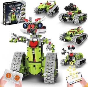 STEM Robot Toy Model Car kits - Blocks Erector Set for 8-13 Years Old, App & Remote Control DIY Shadow Warrior/Spearhead/Vehicle/Tank for Kids 6 7 9 10 11 13 Boys & Girls Birthday Gifts