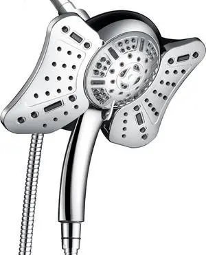 GRICH 2.5GPM Shower Head with Handheld Spray Combo: 2 in 1 Rainfall Shower Heads high pressure & Handheld Shower Head, 9 Spray Modes/Settings Detachable Shower Head with 60 Inch Hose