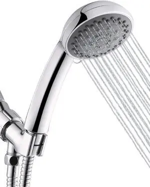 Shower Head 5 Function High Pressure Handheld ShowerHead with Shower Hose and Adjustable Bracket Velynda