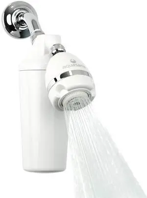 Aquasana Shower Filter | Dermatologist-recommended for softer, healthier skin & hair | Proven to reduce 90% of chlorine for 6 months | High pressure | Includes shower head | AQ-4100