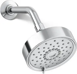 KOHLER 22170-CP Purist 2.5 GPM Multi Function Shower Head with MasterClean and Katalyst Air-Induction Spray Technology, Polished Chrome
