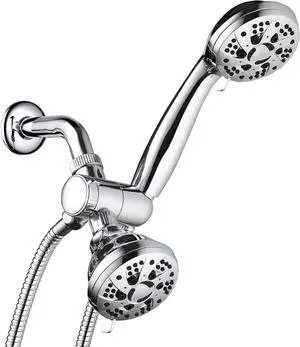AquaDance Total Chrome High Pressure 3-way 48-setting Rain  Handheld Shower Head Combo  Angle Adjustable, Anti-Clog Jets, Tool-Free Installation - USA Standard Certified  Top U.S. Brand