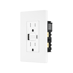 thumbnail image 2 of Smo 15A GFCI Outlet With Wall Plate – Tamper Resistant, Weatherproof, ETL – For Outdoor/Indoor Use 2 of 4