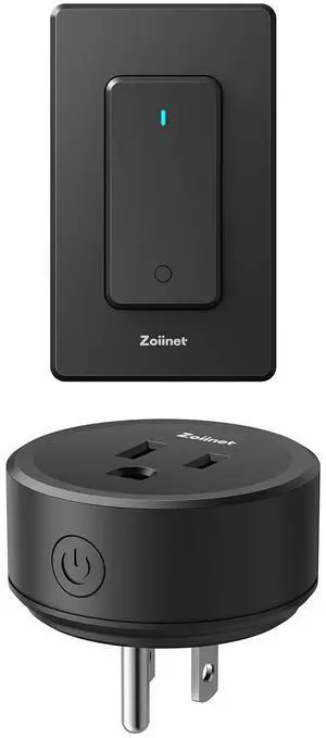 Remote Control Outlet Plug Switch, Buckle Design & Removable Wireless Light Switch, 300 ft, 1500W On Off Power Switch for Household Appliances, No Wiring No WiFi, Programmable, Black