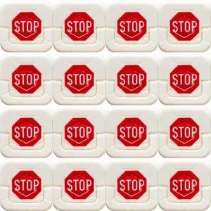 Stop Sign Outlet Covers Easy to Install Childproof Plug Protector Safety Essentials for Babies Children Socket Cover Baby Proofing 16-Pack Original Design With Pulling Ring