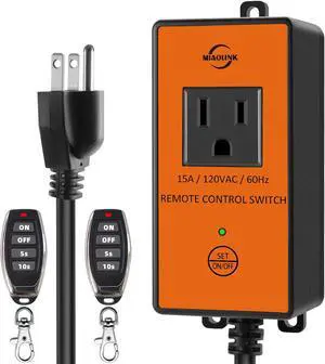 120v Automatic Vacuum Switch Wireless Remote Control Dust Collector Starter Outlet Switch (Battery Included) (120V)