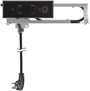 Docking Drawer Blade in-Drawer Outlet, Integrated Safety Shutoff, (4) USB-A, Black