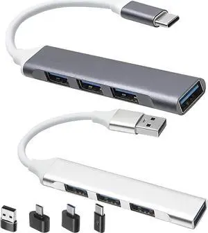 2pcs USB C Hub USB Hub 3.0,4-Port USB C to USB Adapter USB to USB C Adapter,Ultra-Slim USB C Adapter USB Splitter,USB C Dock USB Extender for Laptop,iMac Pro,MacBook Air,Mac,USB to USB C,USB C to USB 2pcs USB C Hub USB Hub 3.0,4-Port USB C to USB Adapter USB to USB C Adapter,Ultra-Slim USB C Adapter USB Splitter,USB C Dock USB Extender for Laptop,iMac Pro,MacBook Air,Mac,USB to USB C,USB C to USB