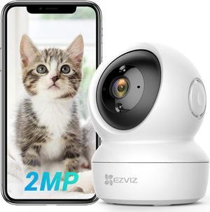 EZVIZ Security Camera Pan/Tilt 1080P Indoor Dome, Smart IR Night Vision, Motion Detection, Auto Tracking, Baby/Pet Monitor, 2-Way Audio, Works with Alexa and Google(C6N)
