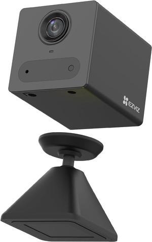 EZVIZ Battery Camera Indoor, Small WiFi Camera 1080P Motion Human Detection, Two Way Audio, 5M Night Vision, Magnetic Mount,Type C Port, Baby Camera,2.4GHz, Google Alexa Control |CB2 Black
