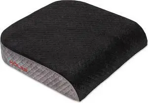 Kölbs Extra Large Seat Cushion, Stylish Plush Velvet Cover, X-Large Memory Foam for Office Chair, Floor Pillow, Cushion Back Pain Coccyx Pain Relief, Carry Handle (Extra Large)
