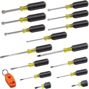 80021 Tool Set, Screwdriver and Nut Driver Tool Kit with Assorted Tips, Magnetizer / De-Magnetizer, 16-Piece, Home Improvement