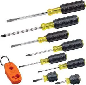 85148 Screwdriver Set with Magnetizer / Demagnetizer for Magnetic Tips Flathead and Phillips Home Improvement 9-Piece