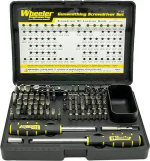 89 Piece Gunsmithing Screwdriver Set with Durable Construction and Storage Case for Gunsmithing and Maintenance