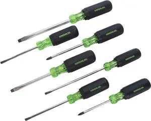 0153-02C 7-Piece Screwdriver Set with Cabinet Keystone and Phillips