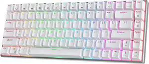 RK ROYAL KLUDGE RK84 Pro RGB 75% Triple Mode BT5.0/2.4G/USB-C Hot Swappable Mechanical Keyboard, 84 Keys Wireless Gaming Keyboard with Aluminum Frame, Tactile Brown Switch