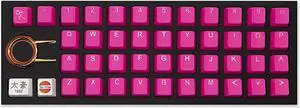 TAI-HAO 42 Rubber Gaming Keycaps Compatible with All MX Types Keyboards - Neon Pink