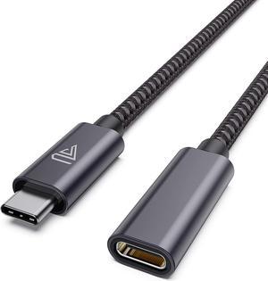 Faracent USB Type C Extension Cable (1Ft/0.3m), USB C 3.1(10gbps) Male to Female Extension Charging & Sync Compatible with Switch, MacBook Air M2/ M1/ Pro, iPad Pro/Air Dell XPS Surface Book-Grey