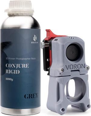 Chitu Systems Conjure Rigid Resin with Engineering-Like Features for Functional Gadgets Resin Printing,Low Shrinkage for Articulated Figure LCD 3D Printing (Grey,1000g)