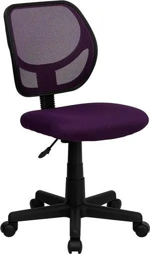 Flash Furniture Neri Low Back Purple Mesh Swivel Task Office Chair