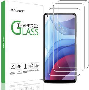 beukei (3 Pack) Compatible for Motorola Moto G Power (2021) Screen Protector Tempered Glass, Touch Sensitive,Case Friendly, 9H Hardness, Welcome to consult