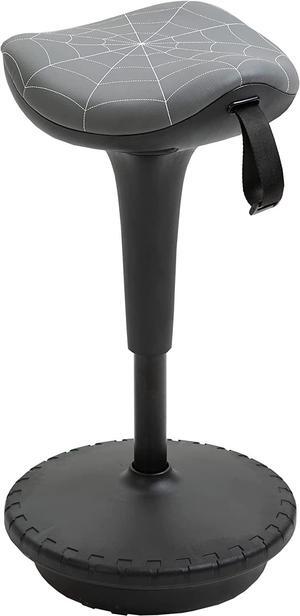 Vinsetto Lift Wobble Stool Standing Chair with 360° Swivel, Tilting Balance Chair with Adjustable Height and Saddle Seat for Active Learning Sitting, Grey